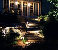 outdoor lighting for steps and path