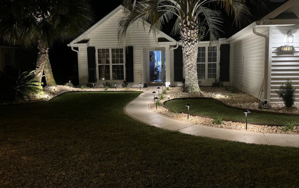 Designing your outdoor space with lighting.